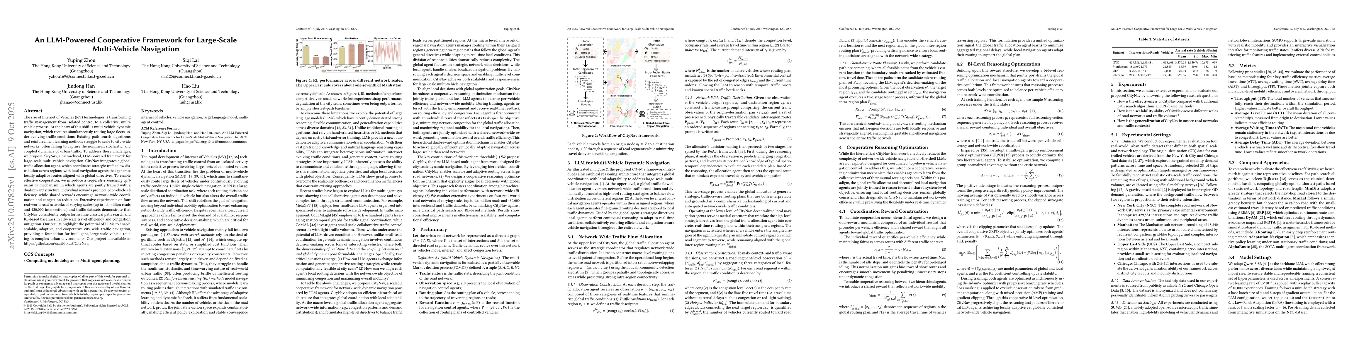Thumbnail for An LLM-Powered Cooperative Framework for Large-Scale Multi-Vehicle
  Navigation