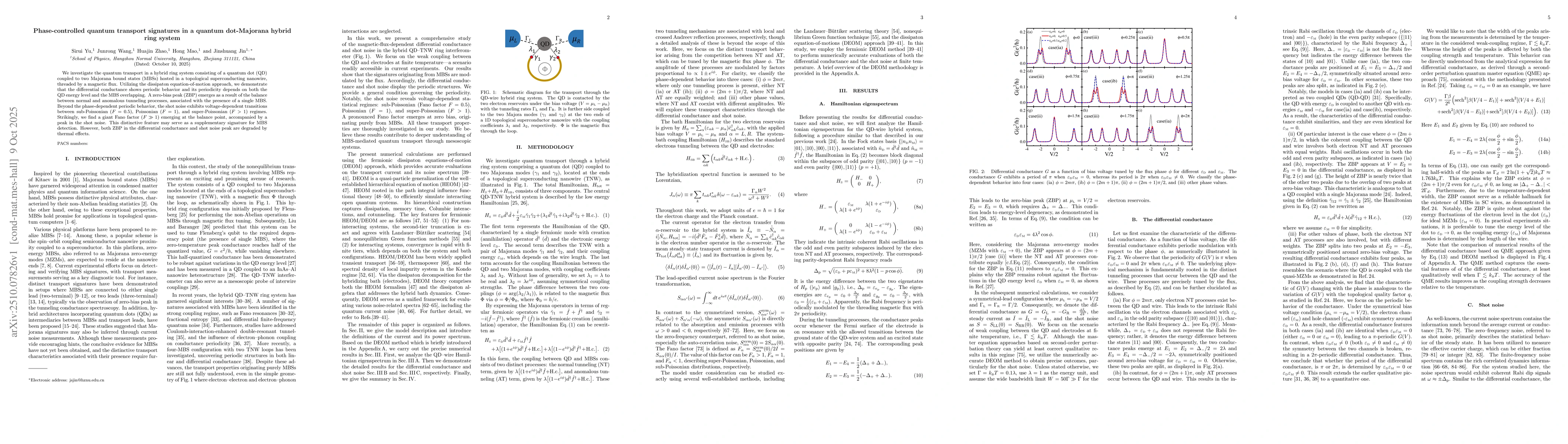 Thumbnail for Phase-controlled quantum transport signatures in a quantum dot-Majorana
  hybrid ring system
