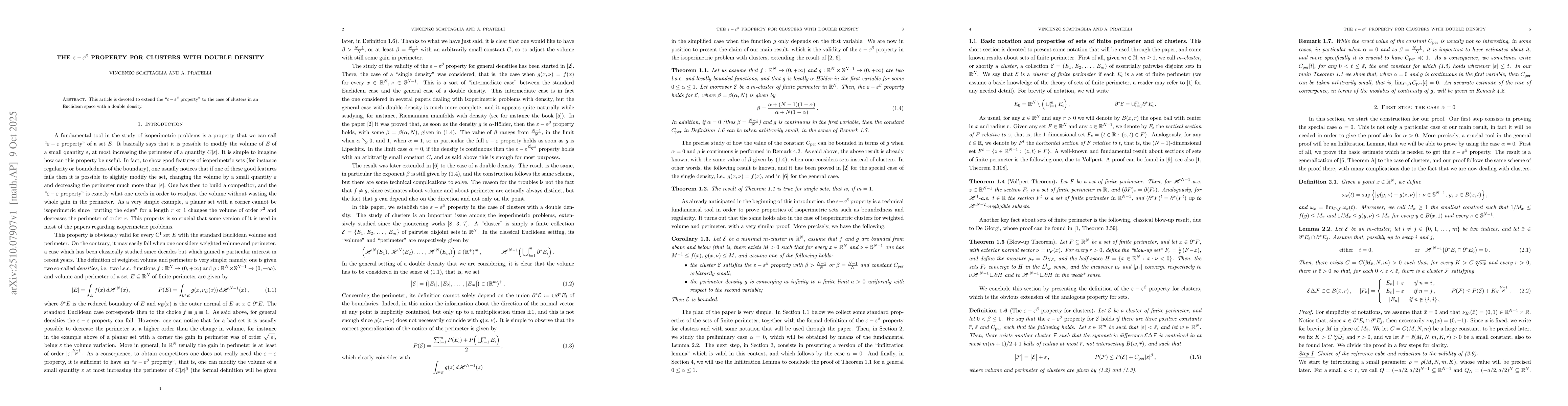 Thumbnail for The $\eps-\eps^β$ property for clusters with double density