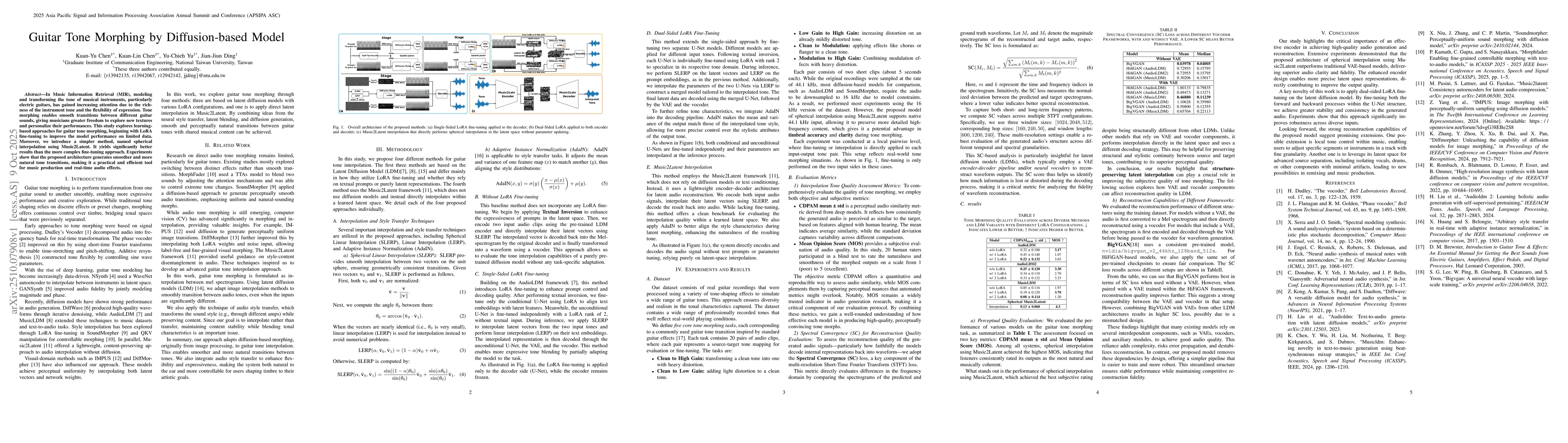 Thumbnail for Guitar Tone Morphing by Diffusion-based Model