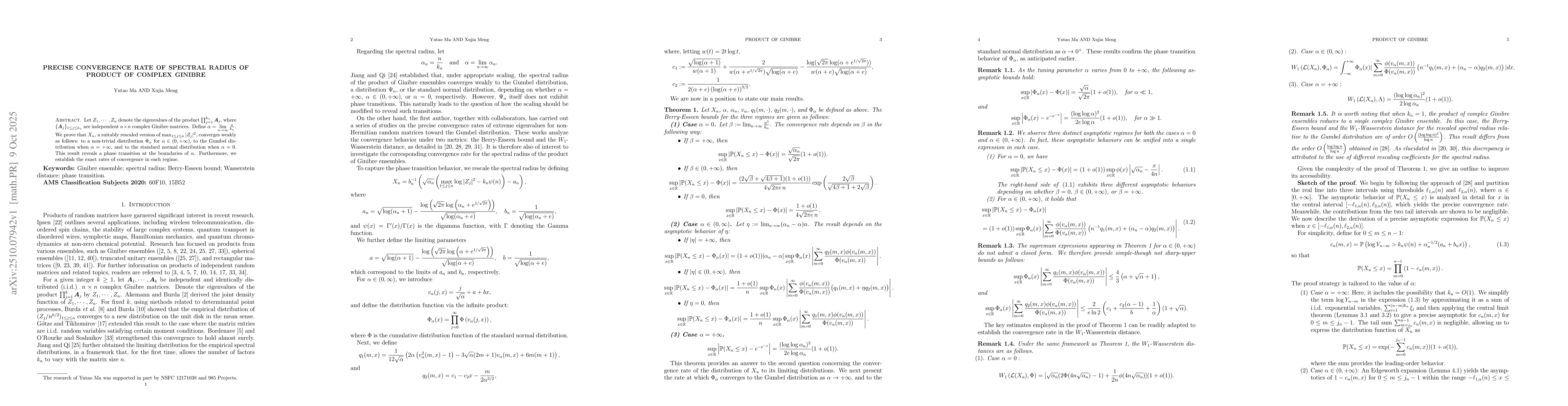 Thumbnail for Precise convergence rate of spectral radius of product of complex
  Ginibre