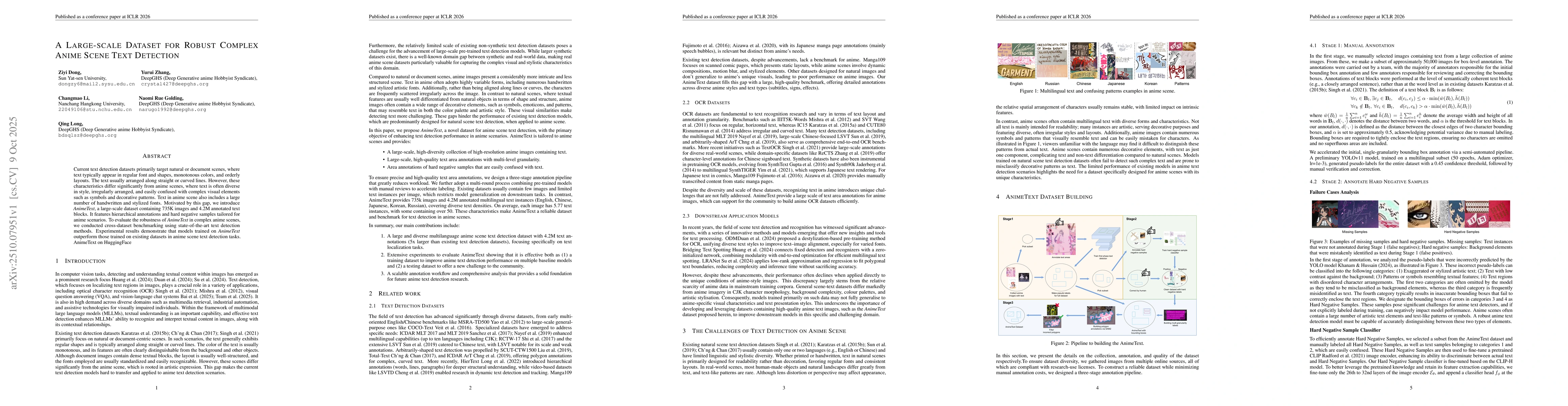 Thumbnail for A Large-scale Dataset for Robust Complex Anime Scene Text Detection