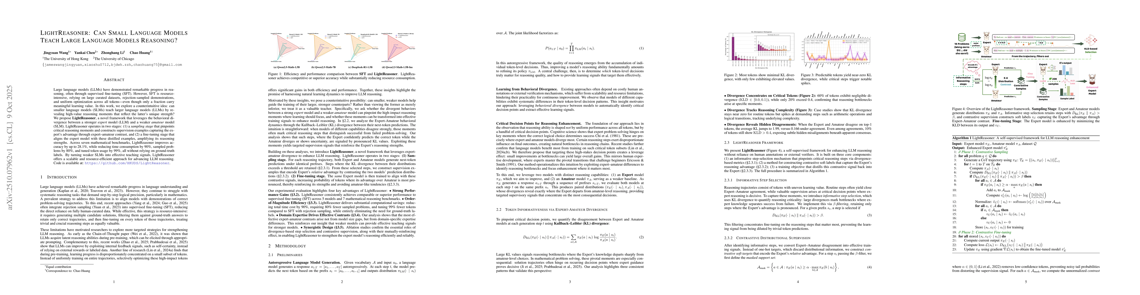 Thumbnail for LightReasoner: Can Small Language Models Teach Large Language Models
  Reasoning?