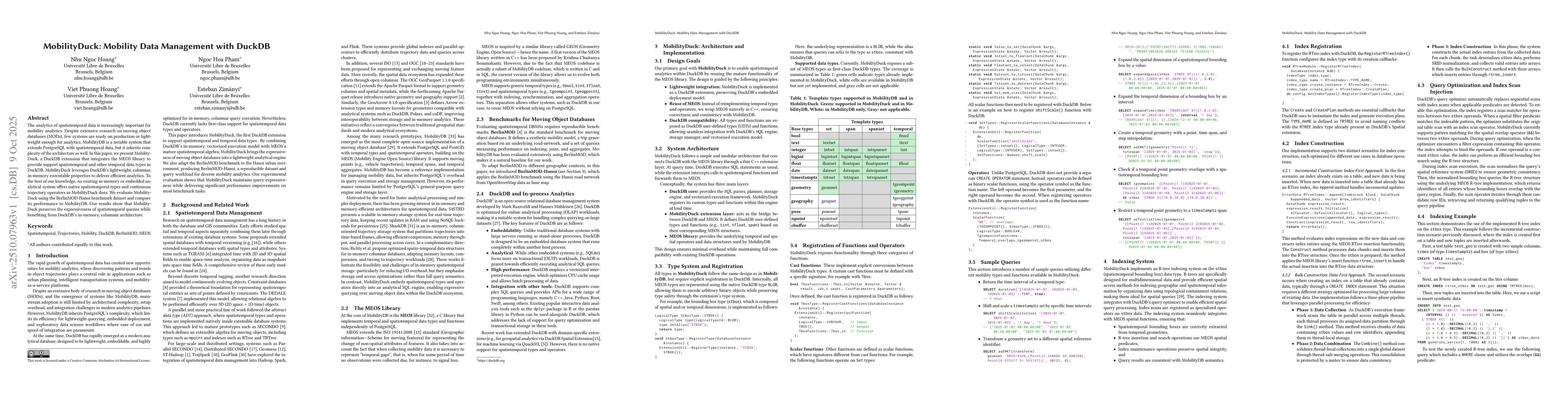 Thumbnail for MobilityDuck: Mobility Data Management with DuckDB