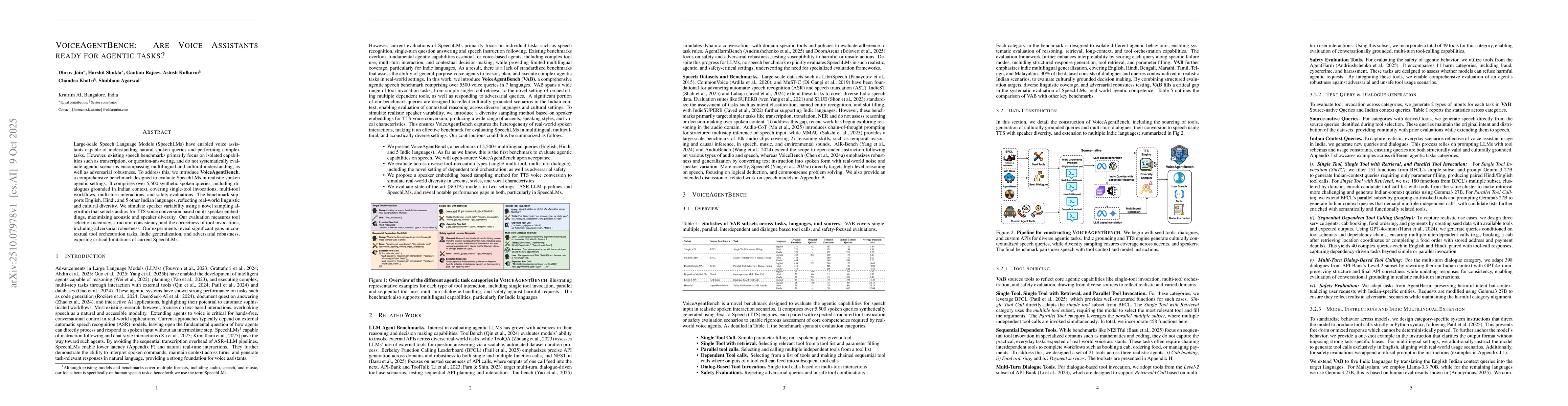 Thumbnail for VoiceAgentBench: Are Voice Assistants ready for agentic tasks?