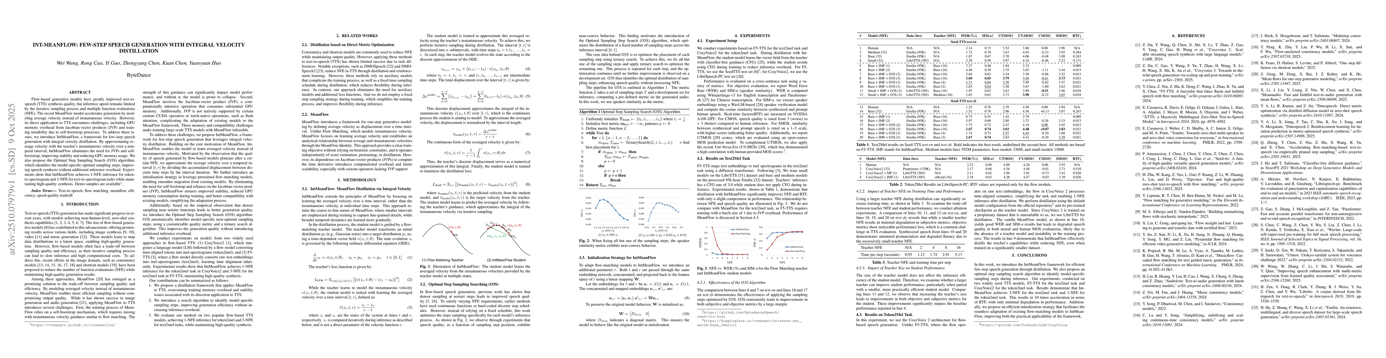 Thumbnail for IntMeanFlow: Few-step Speech Generation with Integral Velocity
  Distillation