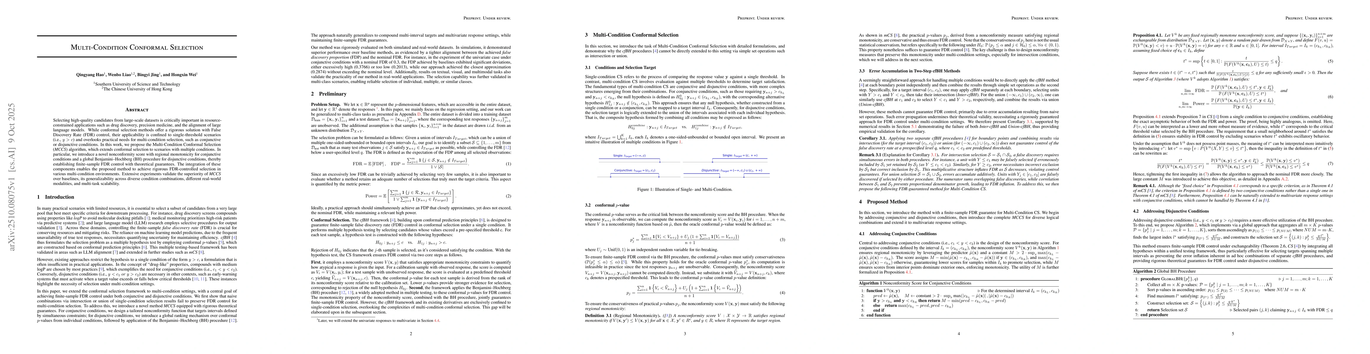 Thumbnail for Multi-Condition Conformal Selection