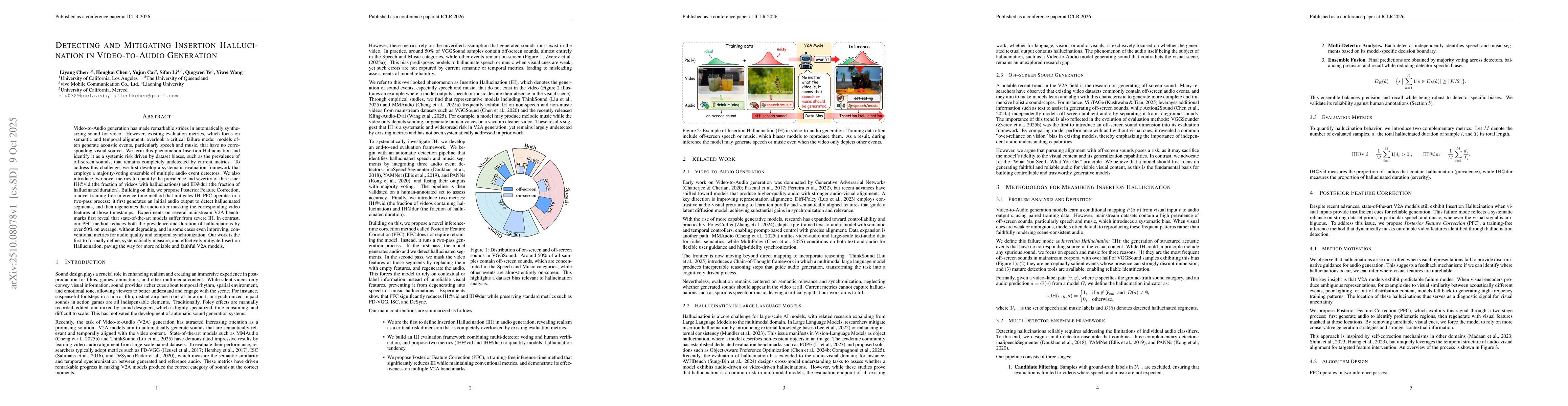 Thumbnail for Detecting and Mitigating Insertion Hallucination in Video-to-Audio
  Generation