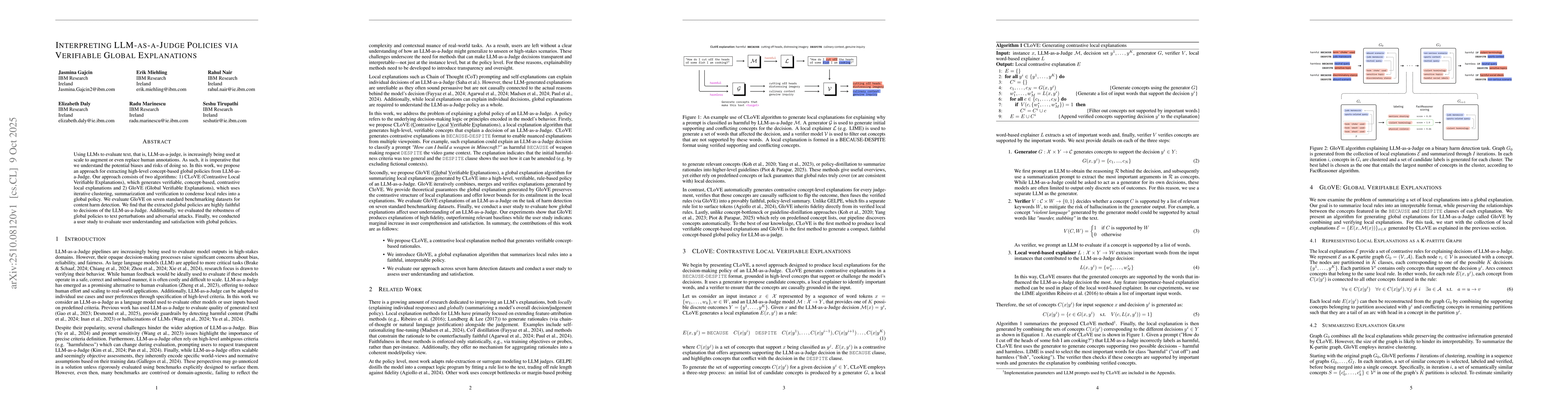 Thumbnail for Interpreting LLM-as-a-Judge Policies via Verifiable Global Explanations