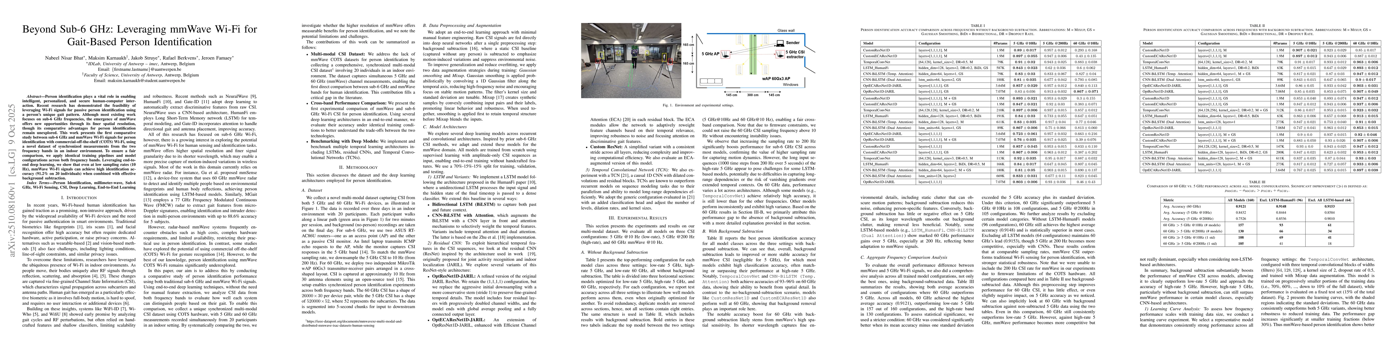 Thumbnail for Beyond Sub-6 GHz: Leveraging mmWave Wi-Fi for Gait-Based Person
  Identification