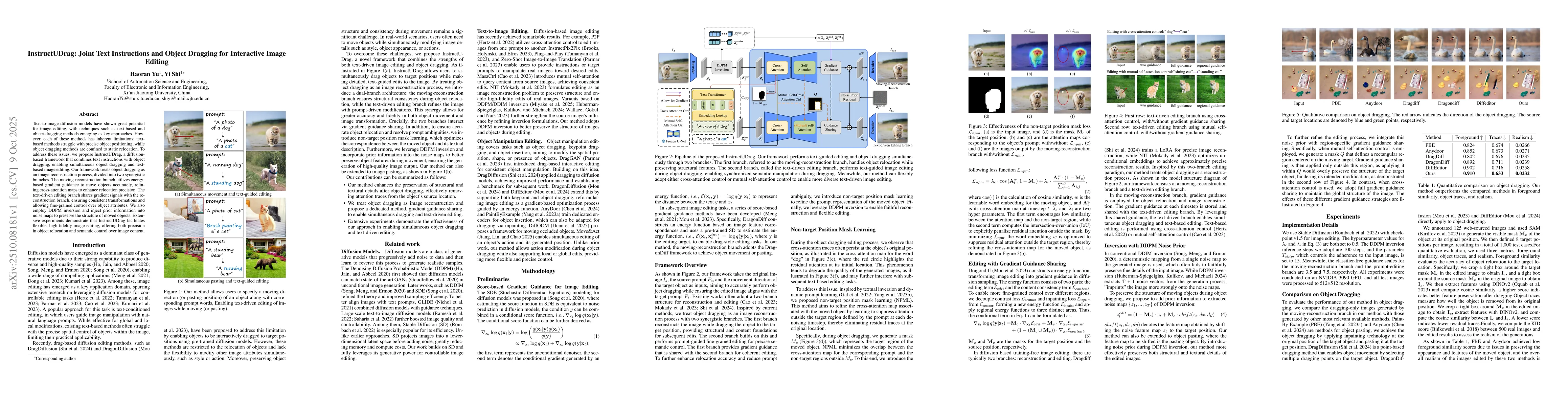 Thumbnail for InstructUDrag: Joint Text Instructions and Object Dragging for
  Interactive Image Editing
