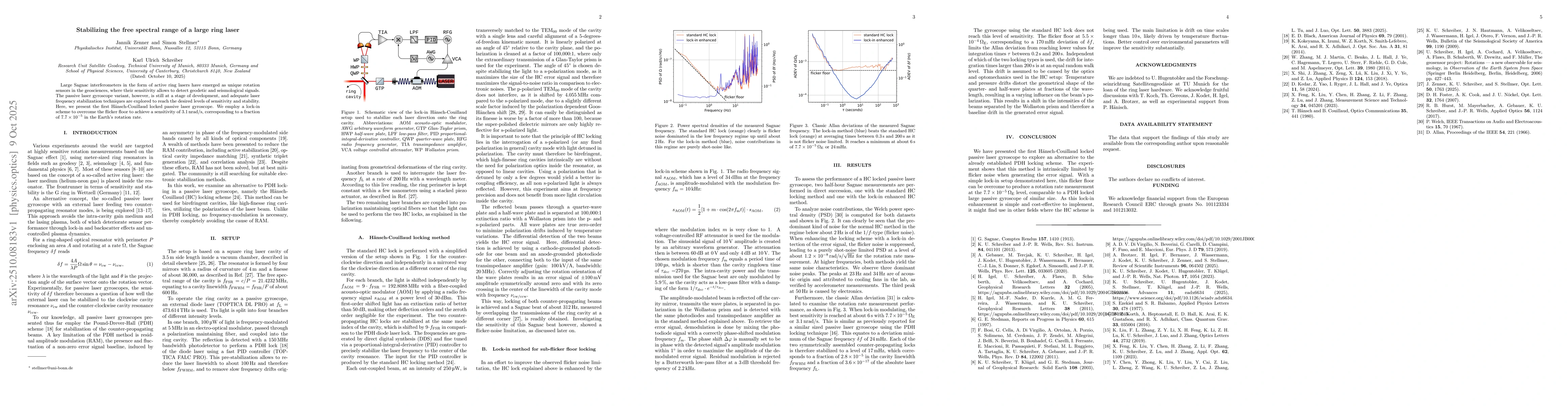 Thumbnail for Hänsch-Couillaud locking of a large Sagnac interferometer: advancing
  below the flicker floor