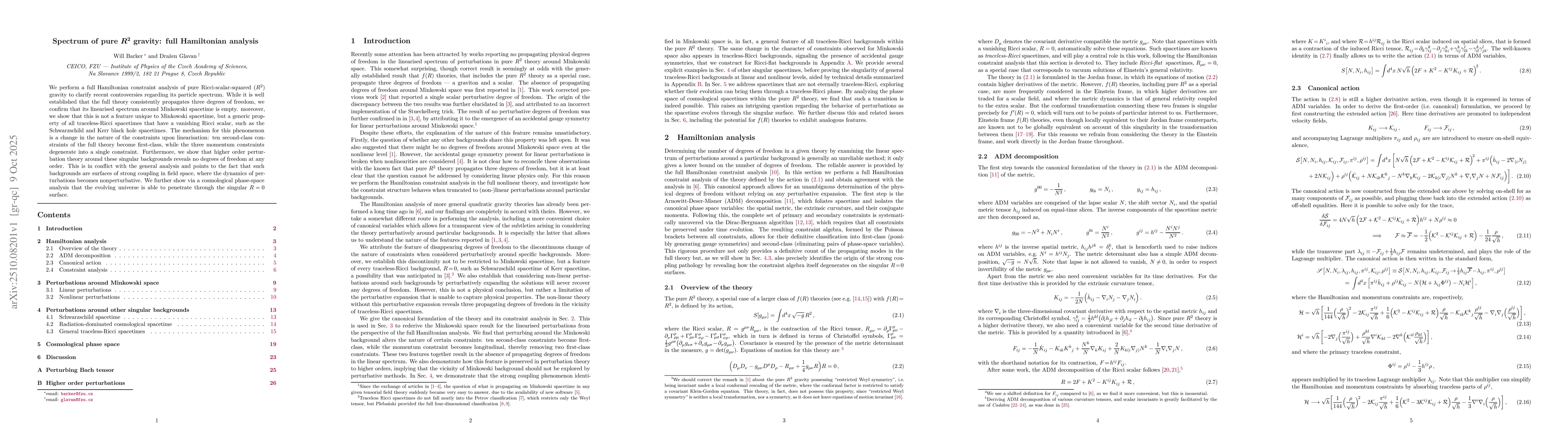 Thumbnail for Spectrum of pure $R^2$ gravity: full Hamiltonian analysis