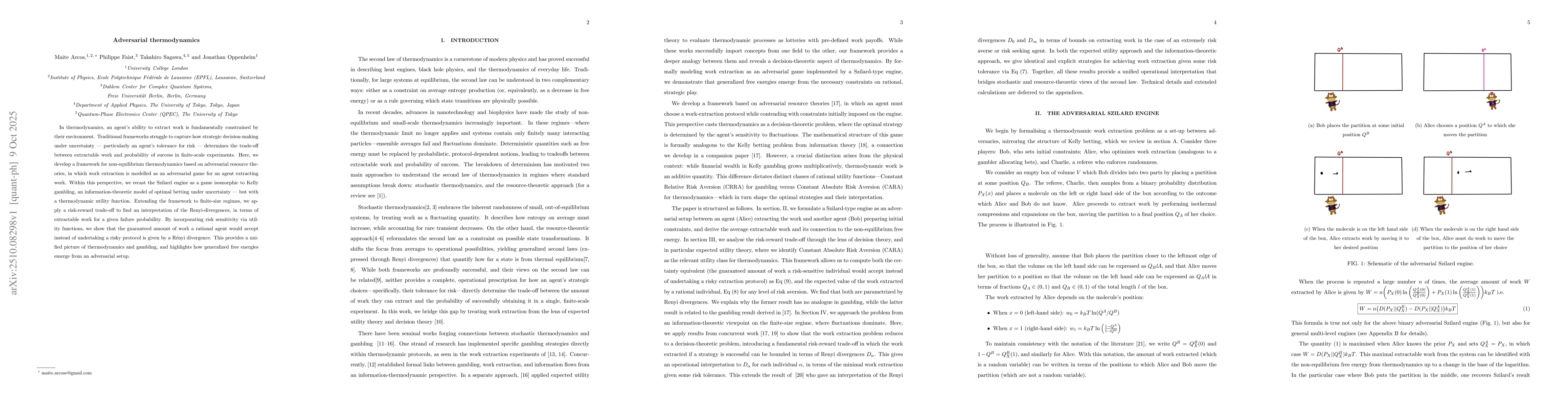 Thumbnail for Adversarial Thermodynamics