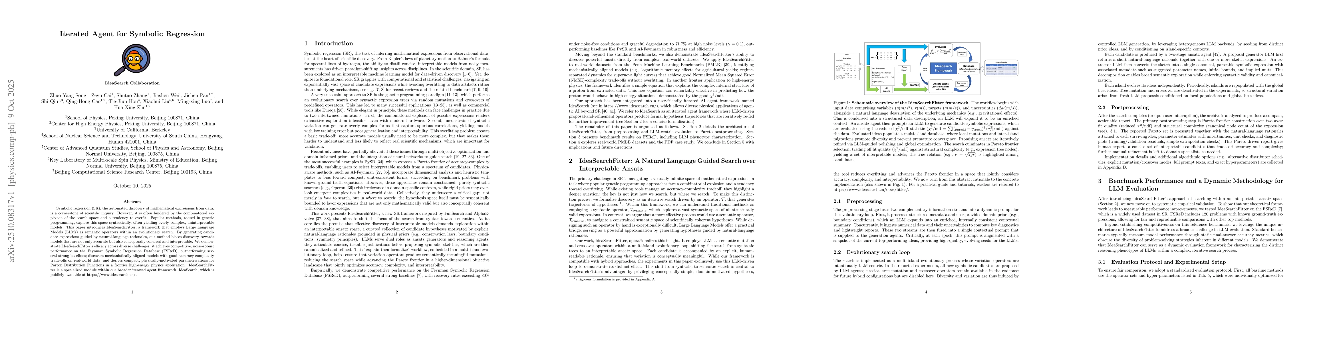 Thumbnail for Iterated Agent for Symbolic Regression