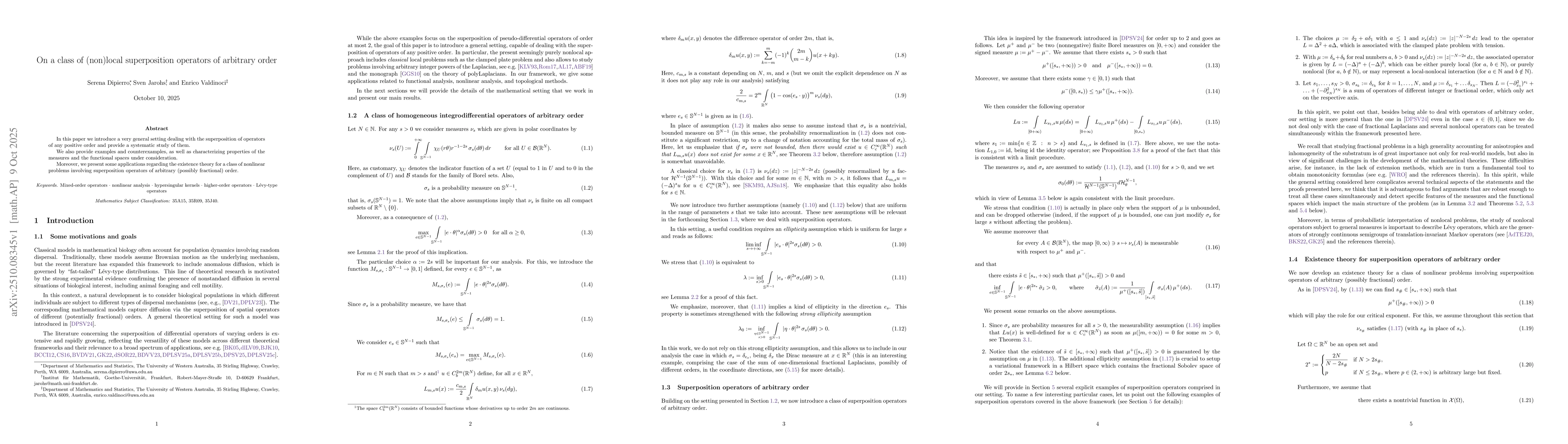 Thumbnail for On a class of (non)local superposition operators of arbitrary order