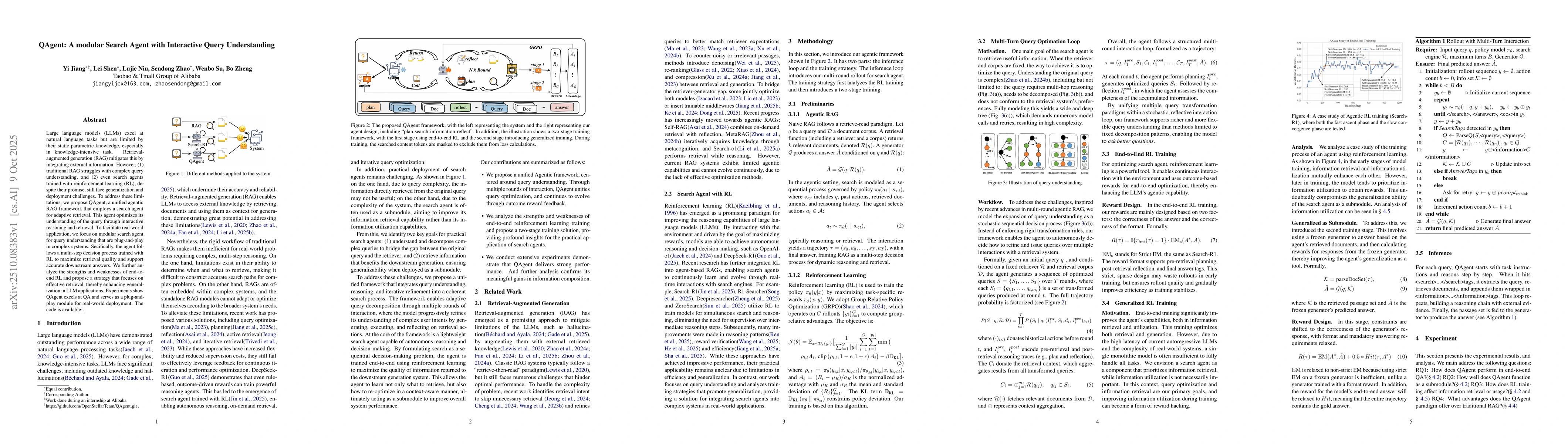 Thumbnail for QAgent: A modular Search Agent with Interactive Query Understanding