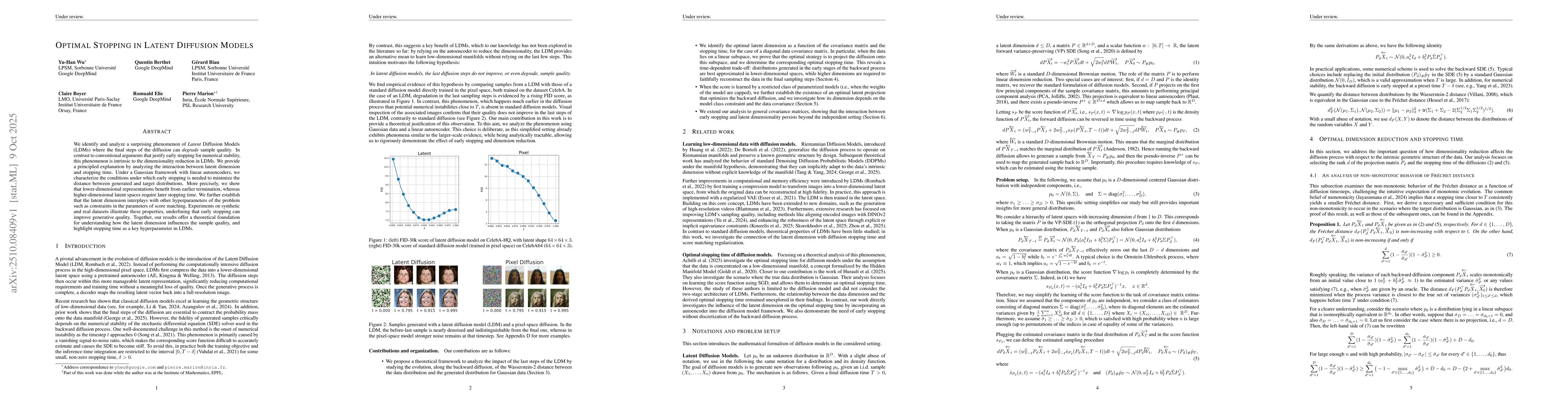 Thumbnail for Optimal Stopping in Latent Diffusion Models