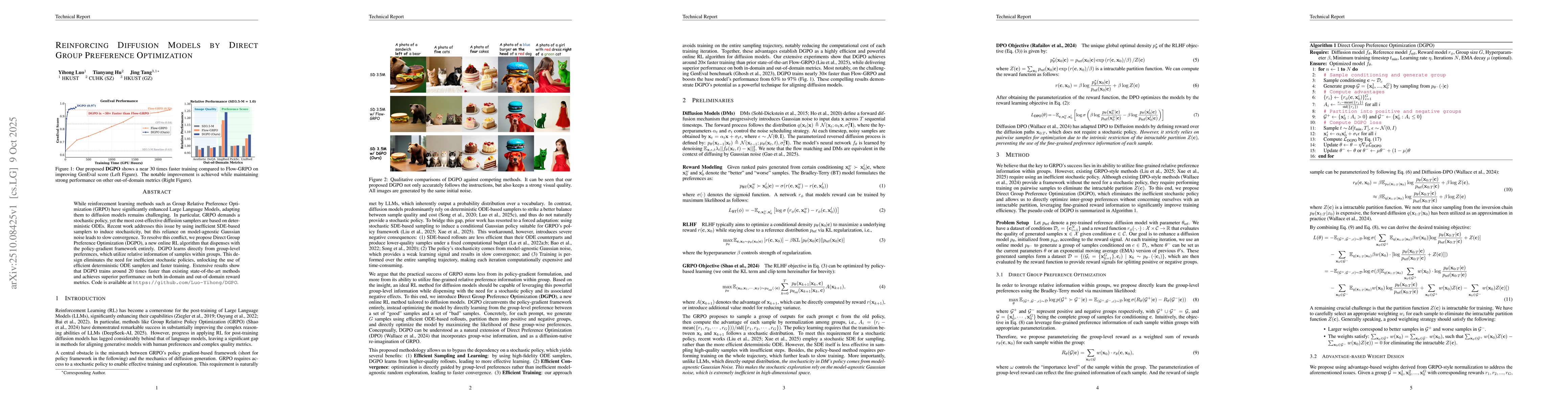 Thumbnail for Reinforcing Diffusion Models by Direct Group Preference Optimization
