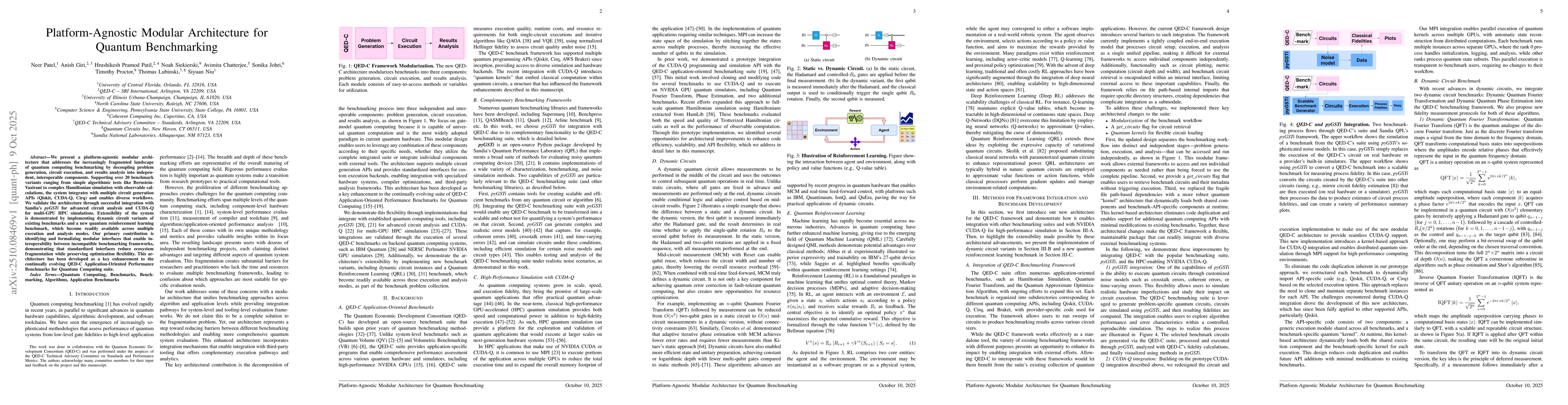 Thumbnail for Platform-Agnostic Modular Architecture for Quantum Benchmarking