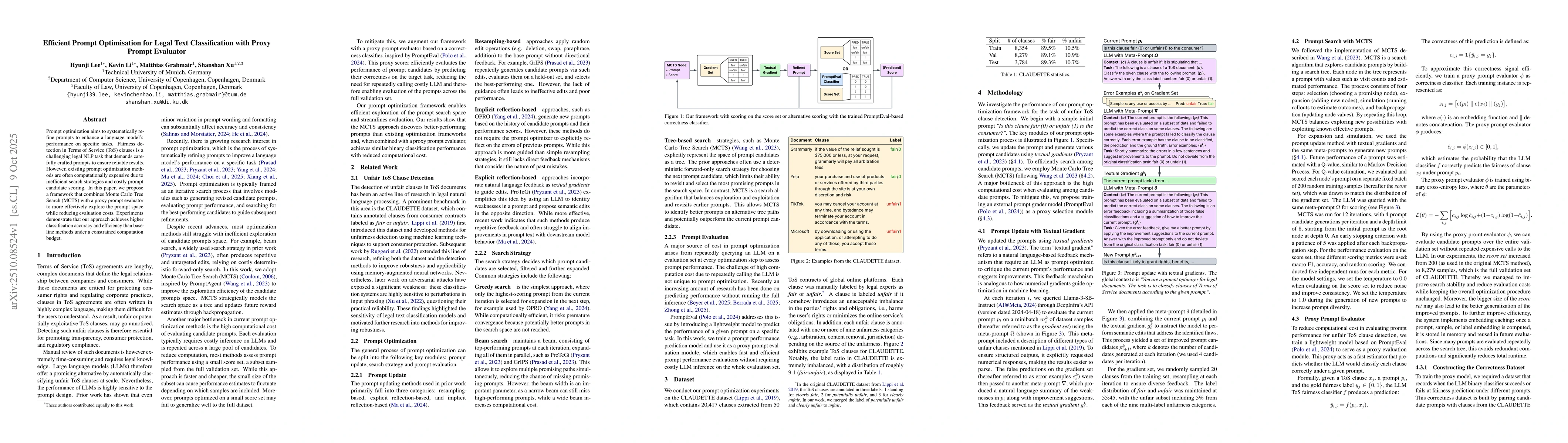 Thumbnail for Efficient Prompt Optimisation for Legal Text Classification with Proxy
  Prompt Evaluator