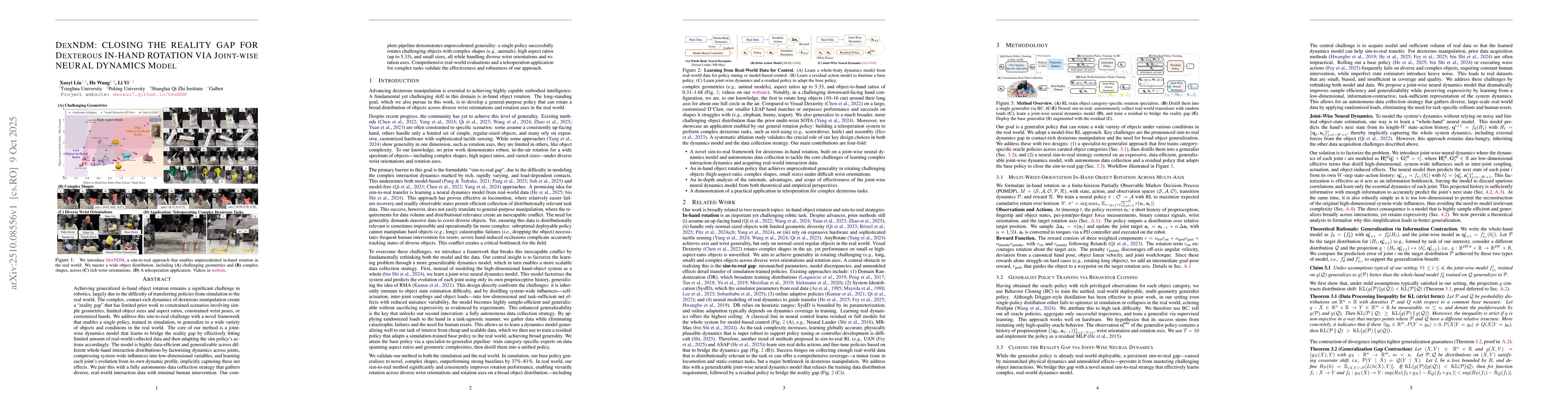 Thumbnail for DexNDM: Closing the Reality Gap for Dexterous In-Hand Rotation via
  Joint-Wise Neural Dynamics Model
