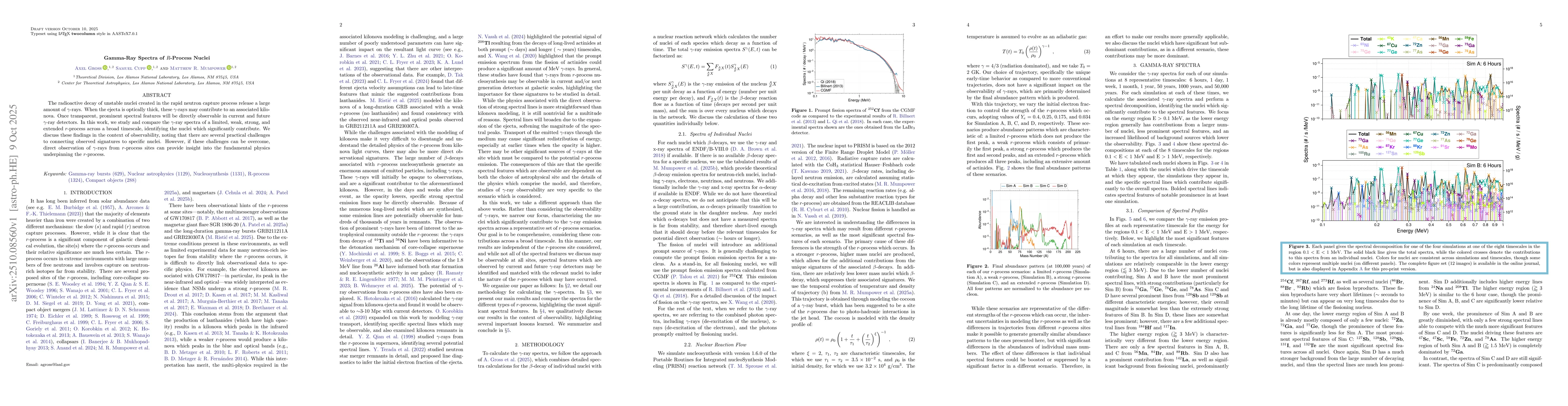 Thumbnail for Gamma-Ray Spectra of $R$-Process Nuclei