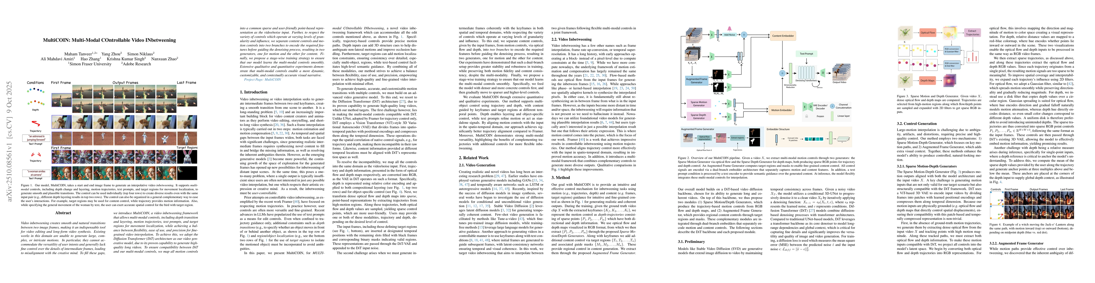 Thumbnail for MultiCOIN: Multi-Modal COntrollable Video INbetweening
