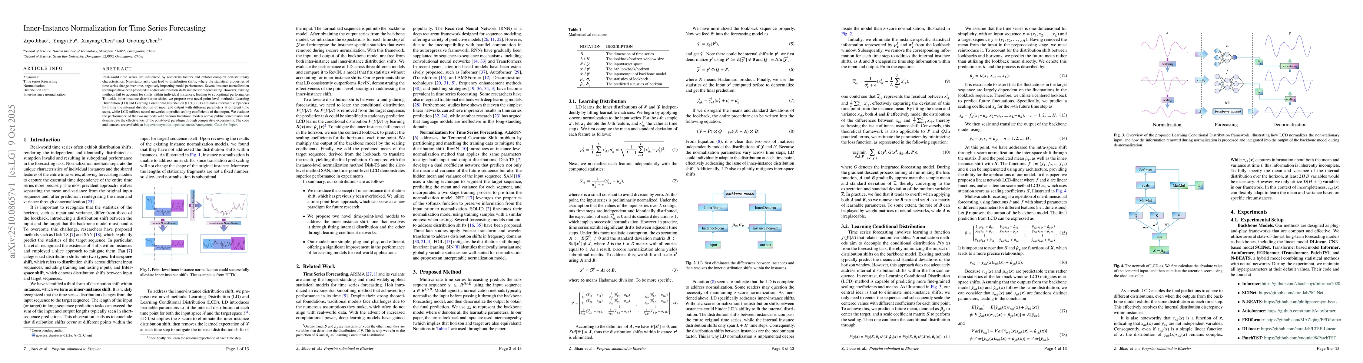 Thumbnail for Inner-Instance Normalization for Time Series Forecasting