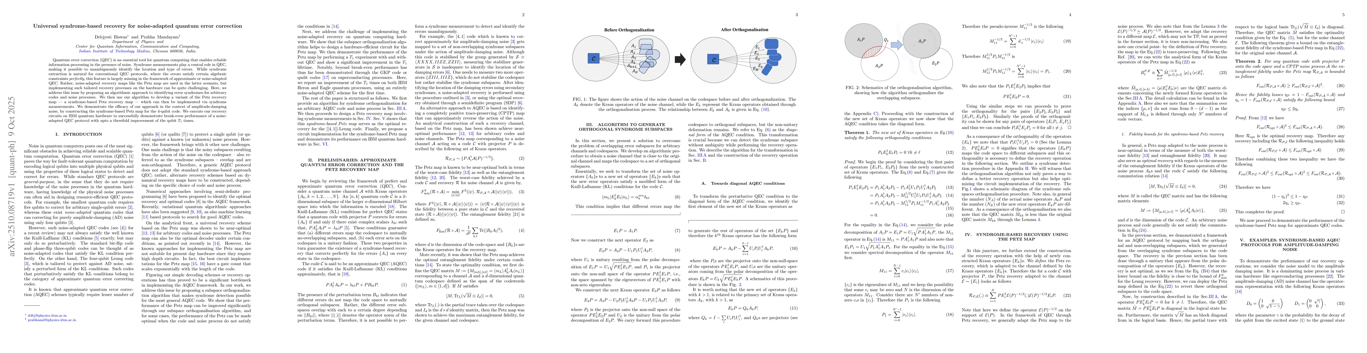 Thumbnail for Universal syndrome-based recovery for noise-adapted quantum error
  correction