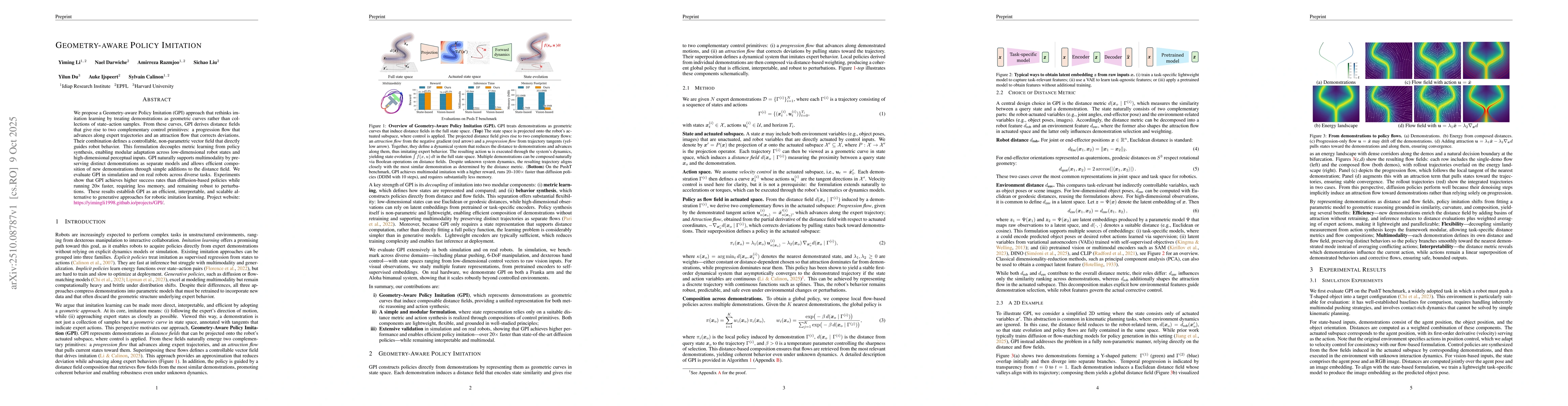 Thumbnail for Geometry-aware Policy Imitation