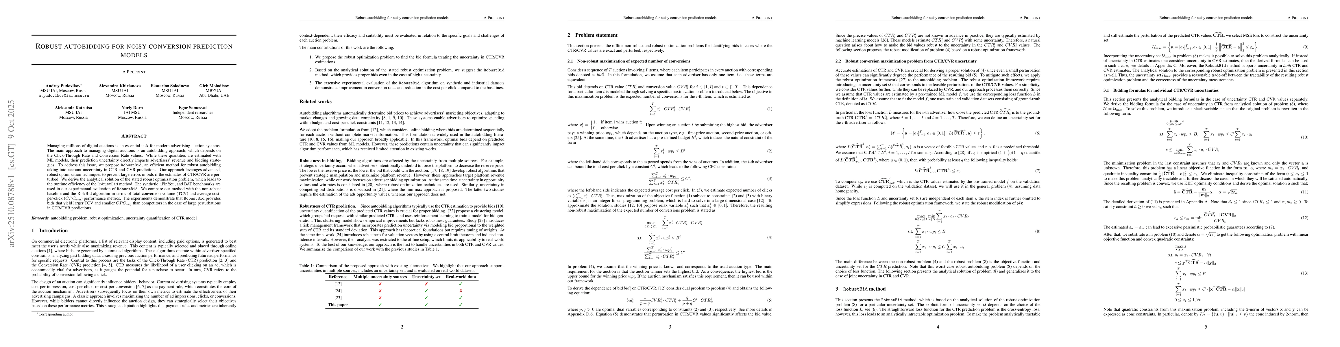 Thumbnail for Robust autobidding for noisy conversion prediction models