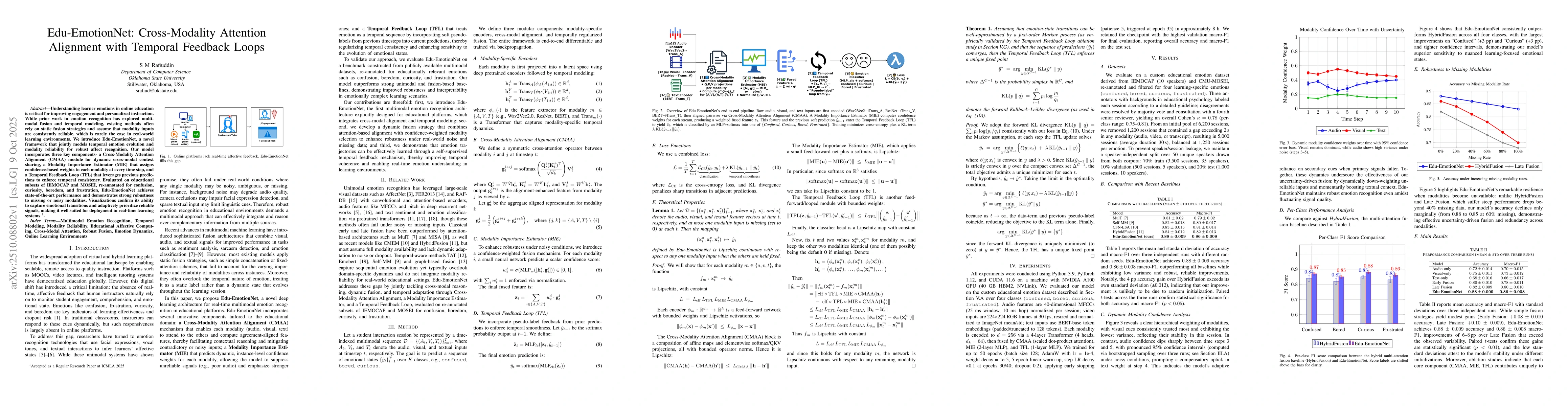 Thumbnail for Edu-EmotionNet: Cross-Modality Attention Alignment with Temporal
  Feedback Loops
