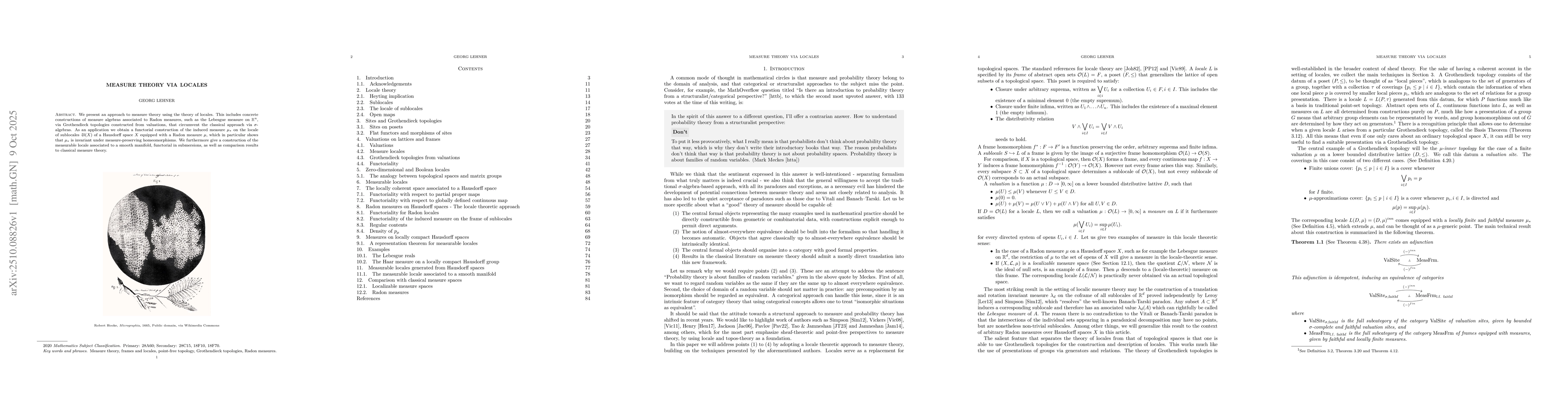 Thumbnail for Measure theory via Locales