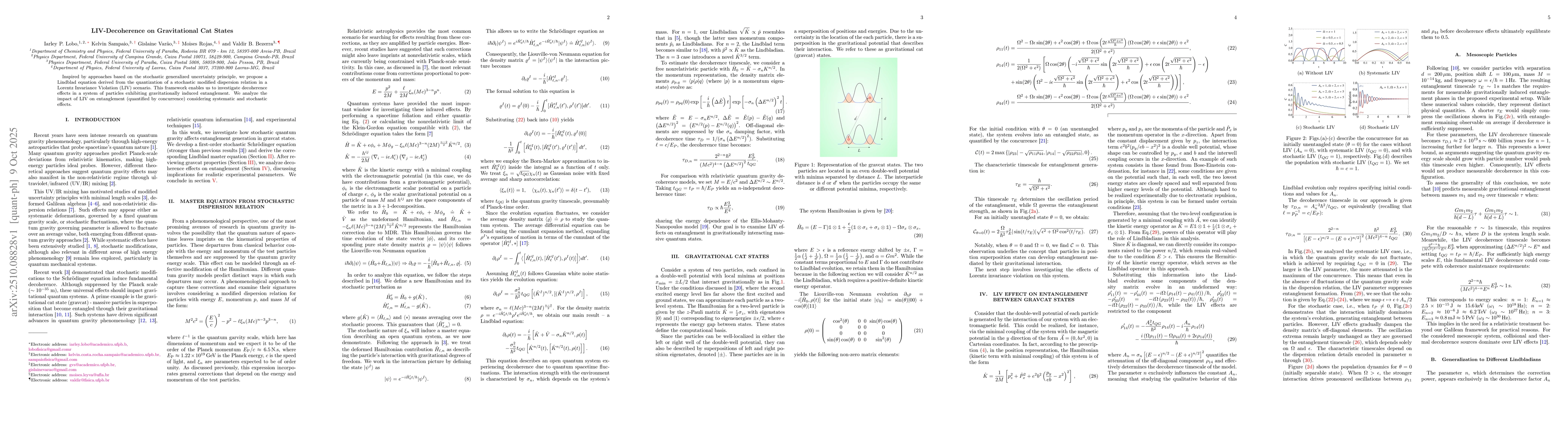 Thumbnail for LIV-Decoherence on Gravitational Cat States