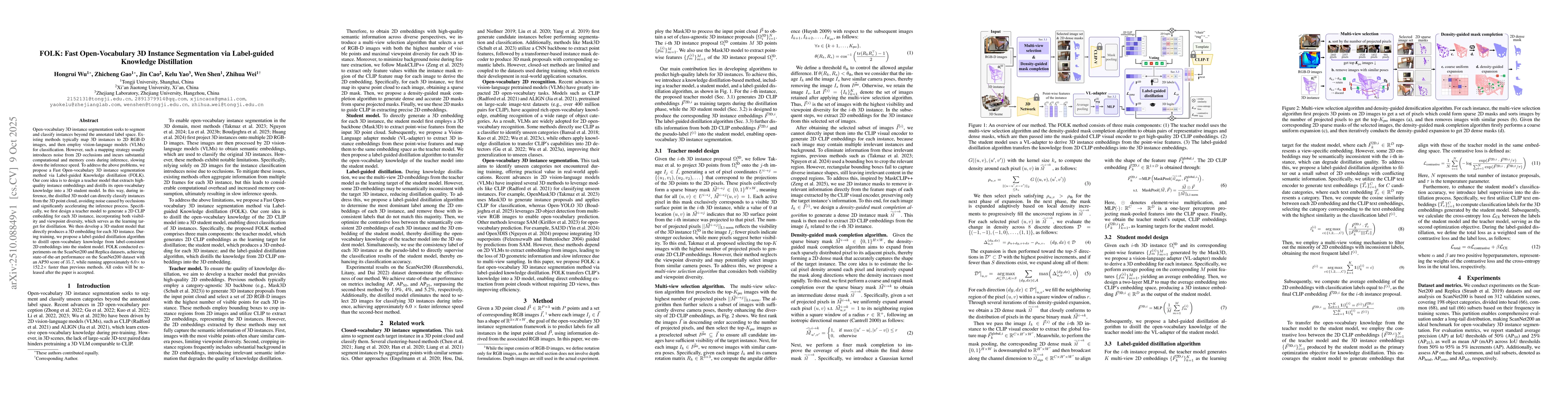 Thumbnail for FOLK: Fast Open-Vocabulary 3D Instance Segmentation via Label-guided
  Knowledge Distillation