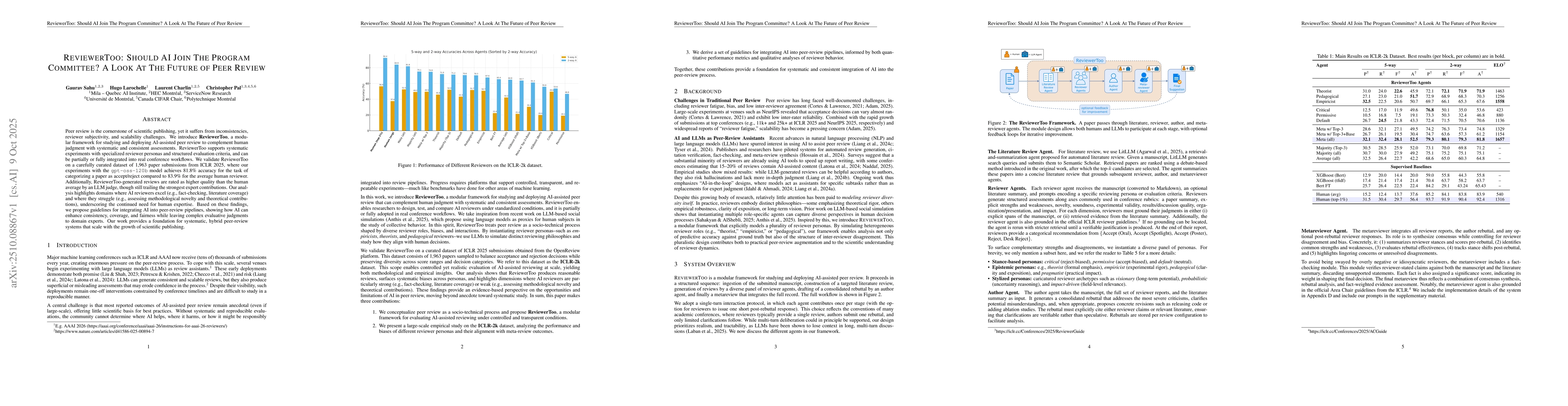 Thumbnail for ReviewerToo: Should AI Join The Program Committee? A Look At The Future
  of Peer Review