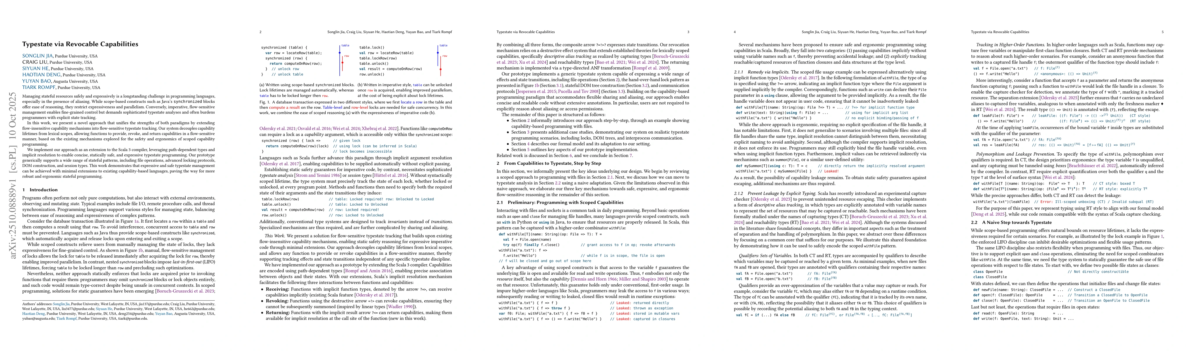 Thumbnail for Typestate via Revocable Capabilities