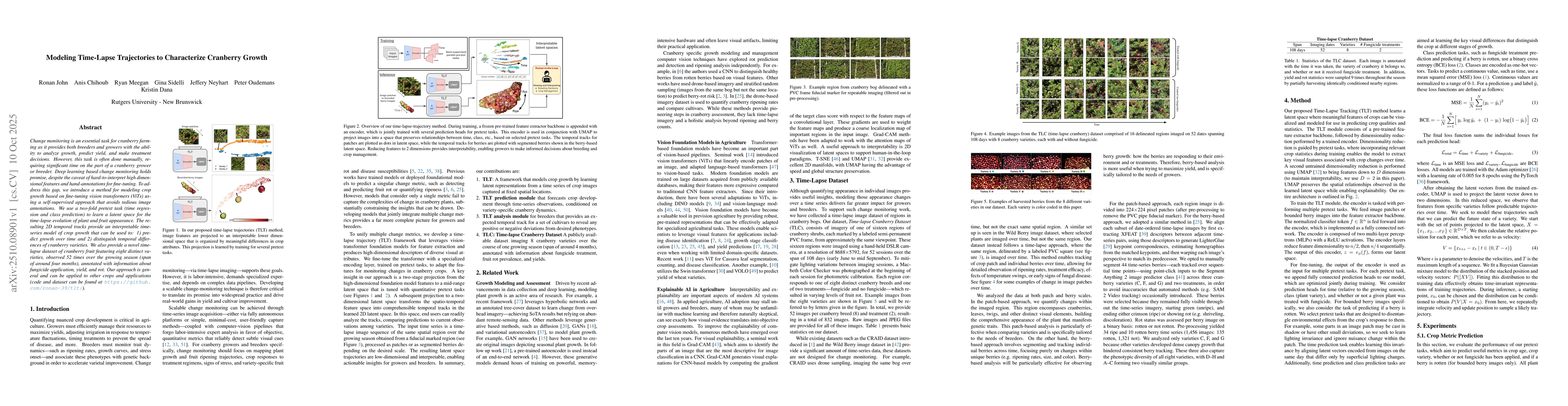Thumbnail for Modeling Time-Lapse Trajectories to Characterize Cranberry Growth