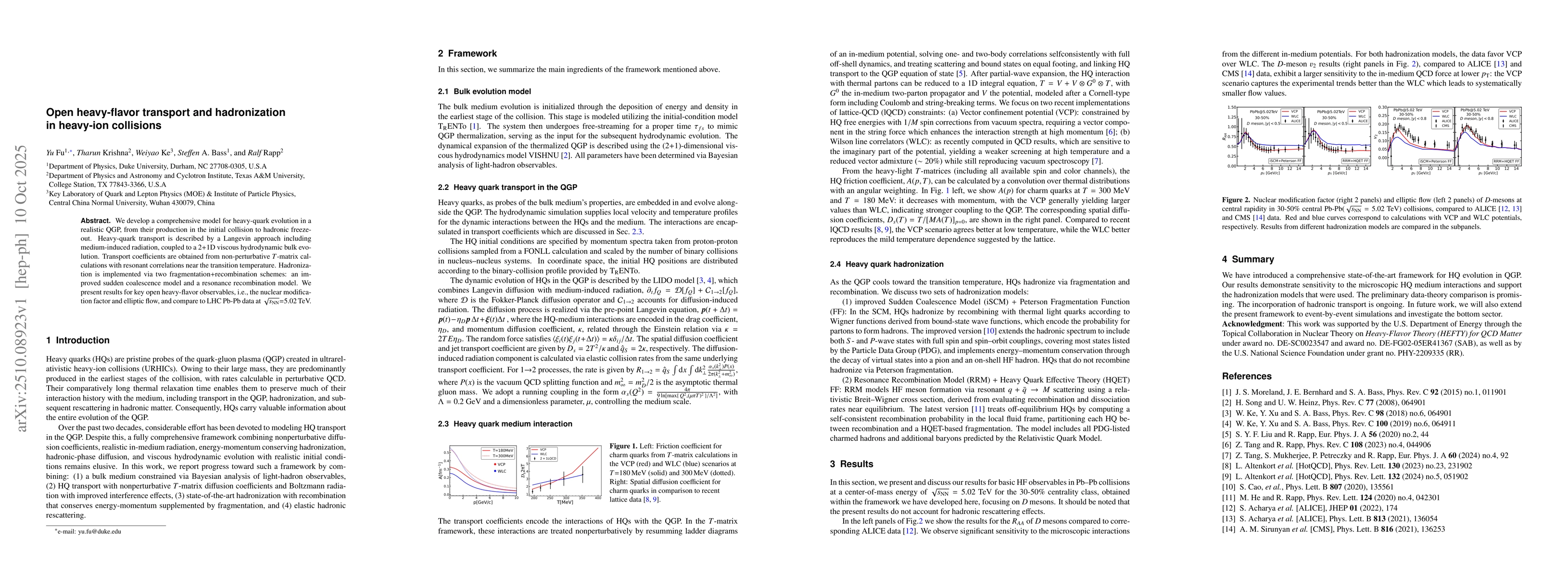 Thumbnail for Open heavy-flavor transport and hadronization in heavy-ion collisions