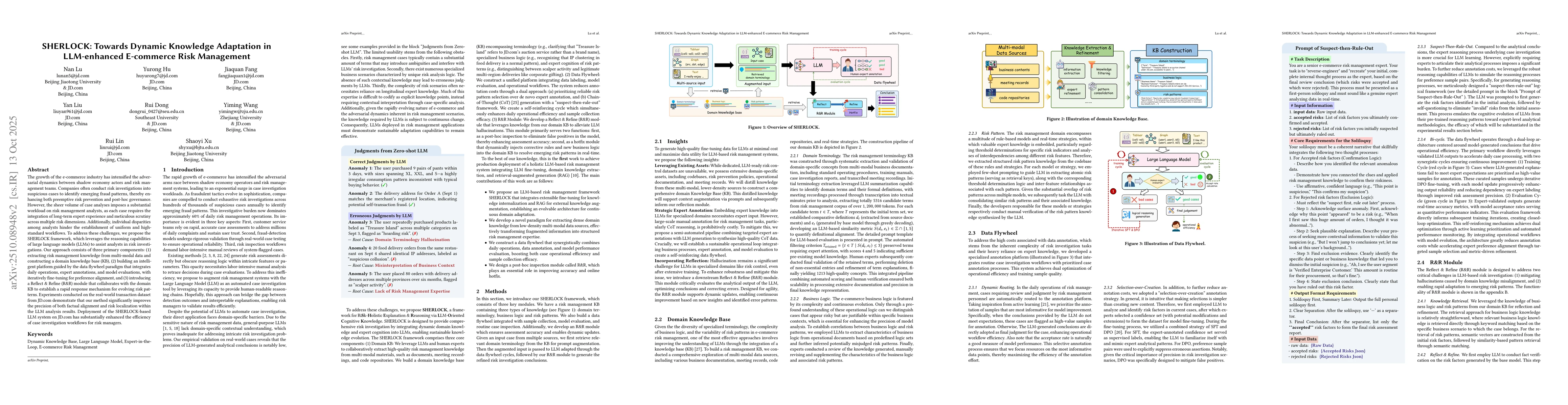 Thumbnail for SHERLOCK: Towards Dynamic Knowledge Adaptation in LLM-enhanced
  E-commerce Risk Management