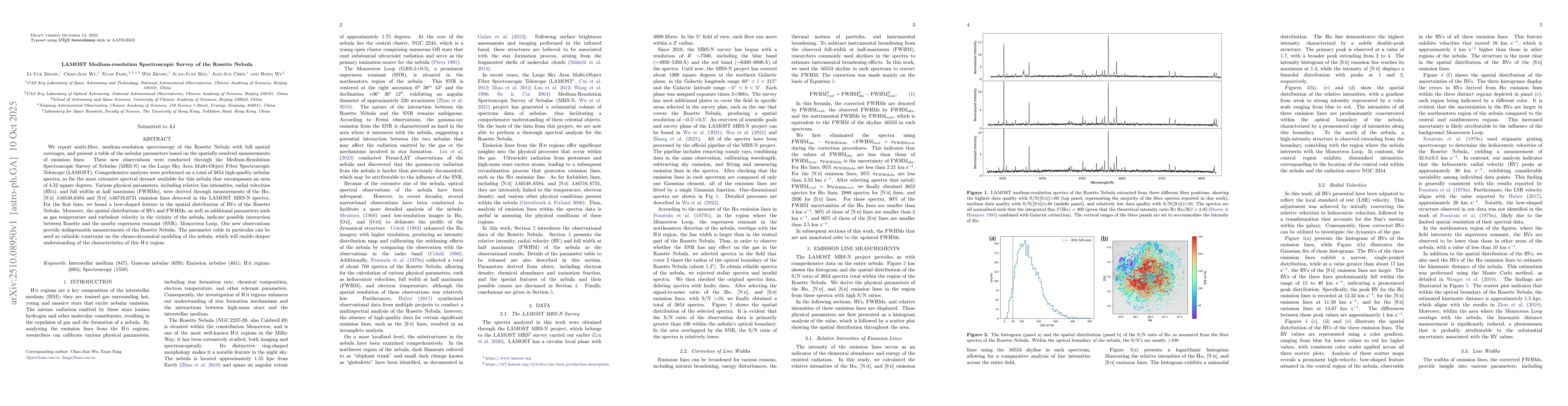 Thumbnail for LAMOST Medium-resolution Spectroscopic Survey of the Rosette Nebula