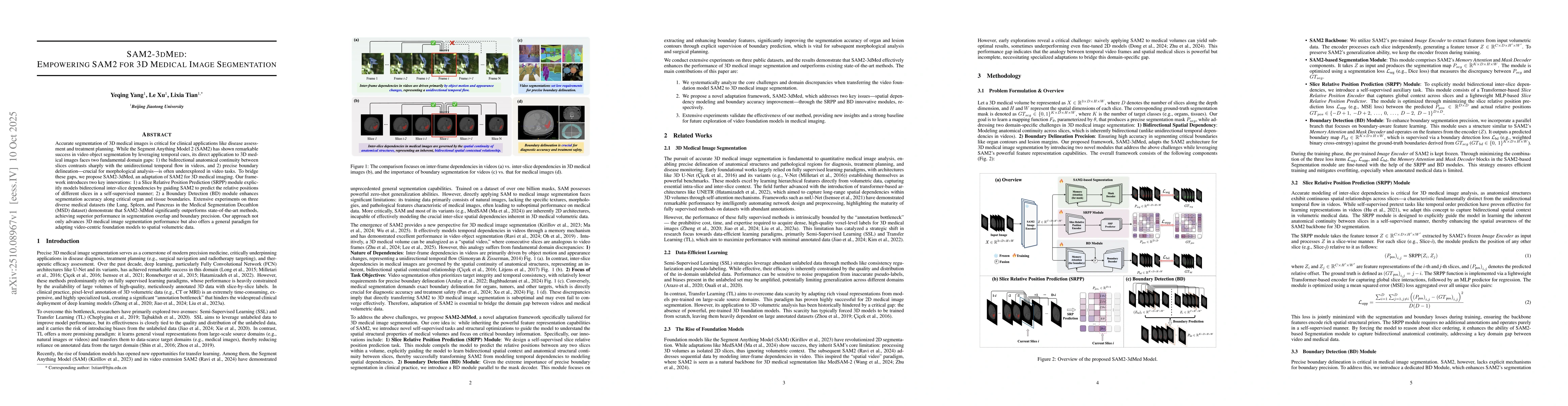 Thumbnail for SAM2-3dMed: Empowering SAM2 for 3D Medical Image Segmentation