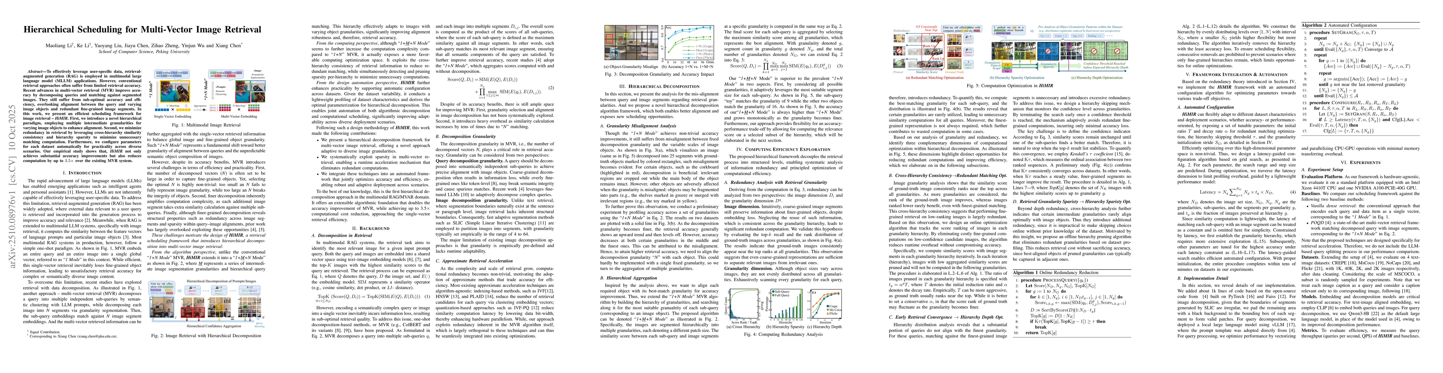 Thumbnail for Hierarchical Scheduling for Multi-Vector Image Retrieval