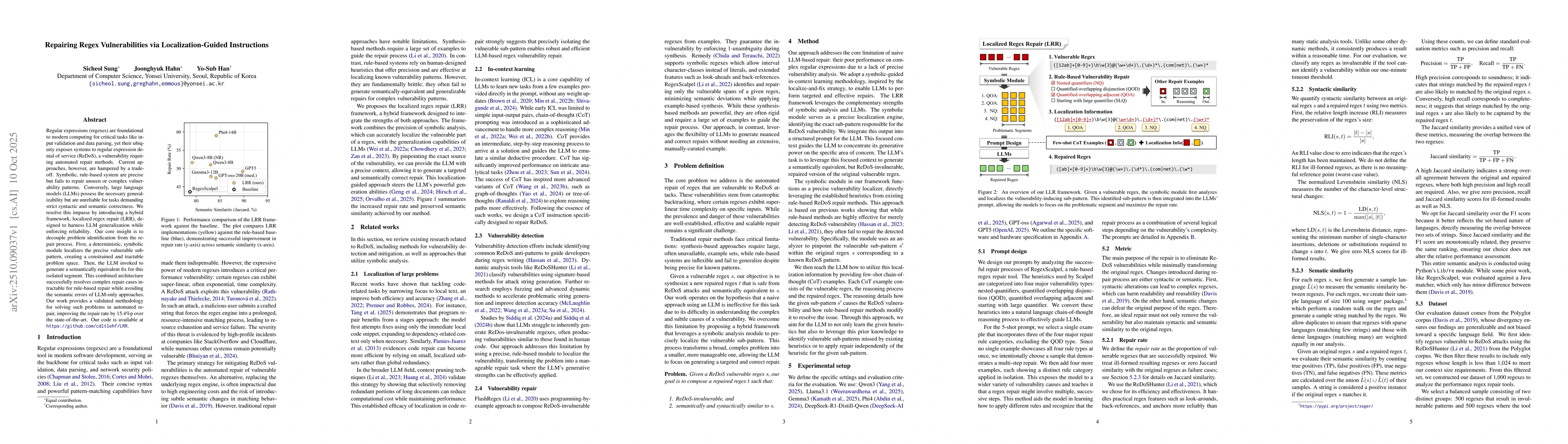 Thumbnail for Repairing Regex Vulnerabilities via Localization-Guided Instructions