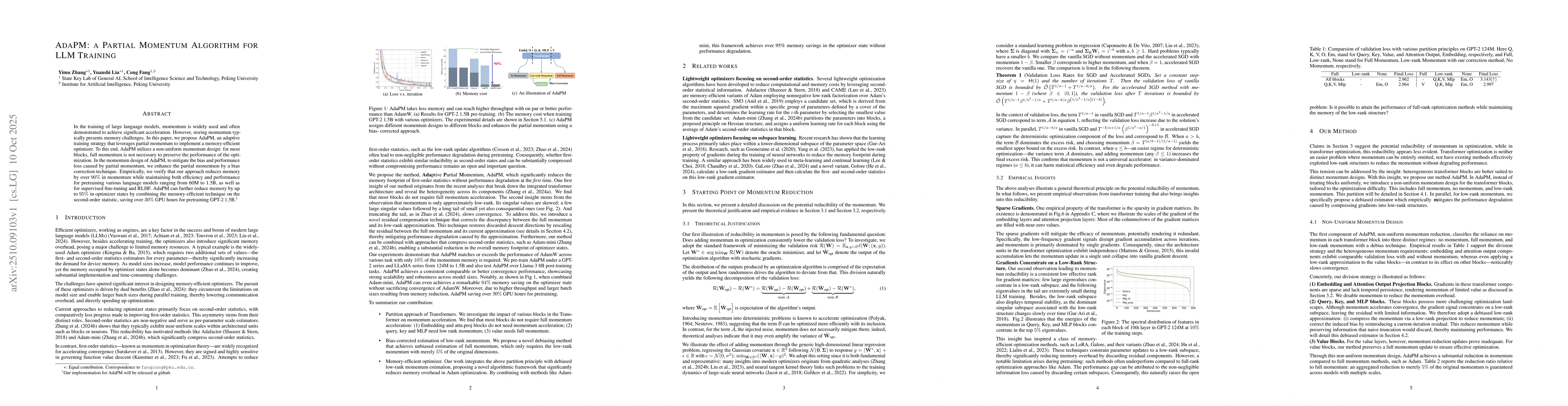 Thumbnail for AdaPM: a Partial Momentum Algorithm for LLM Training