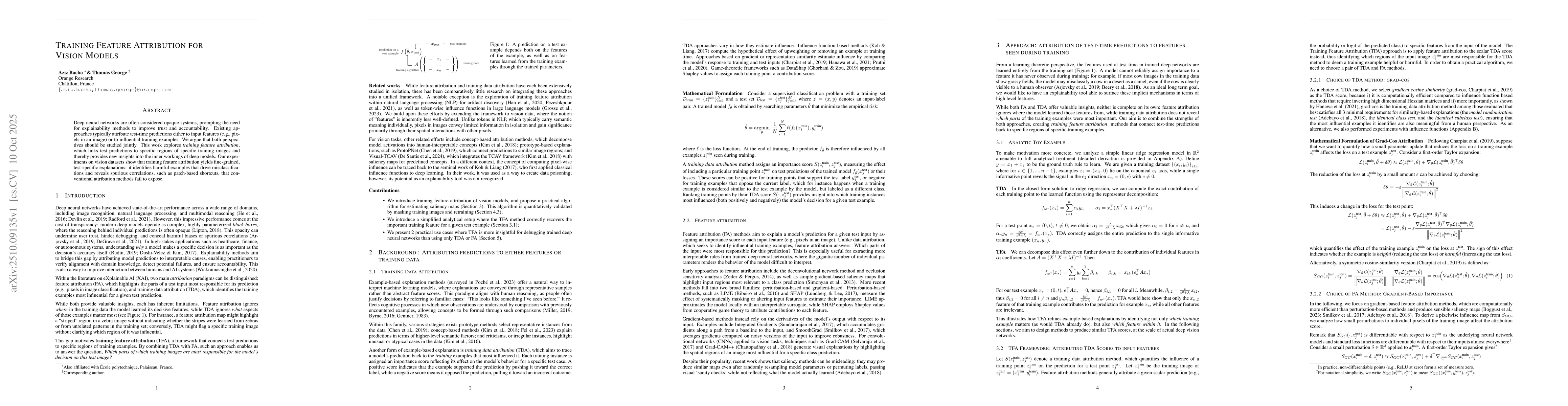 Thumbnail for Training Feature Attribution for Vision Models