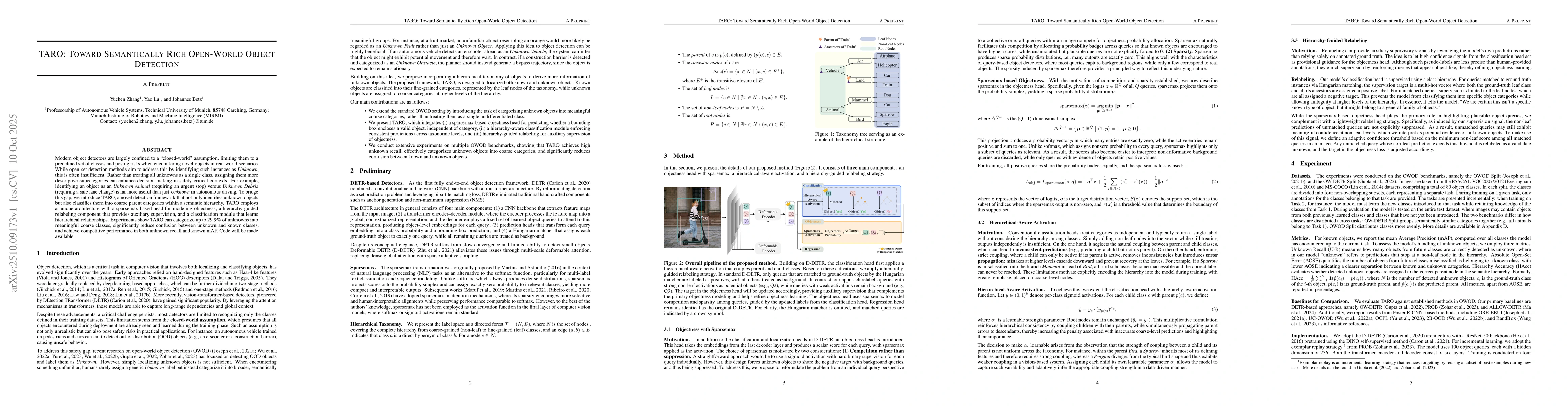 Thumbnail for TARO: Toward Semantically Rich Open-World Object Detection