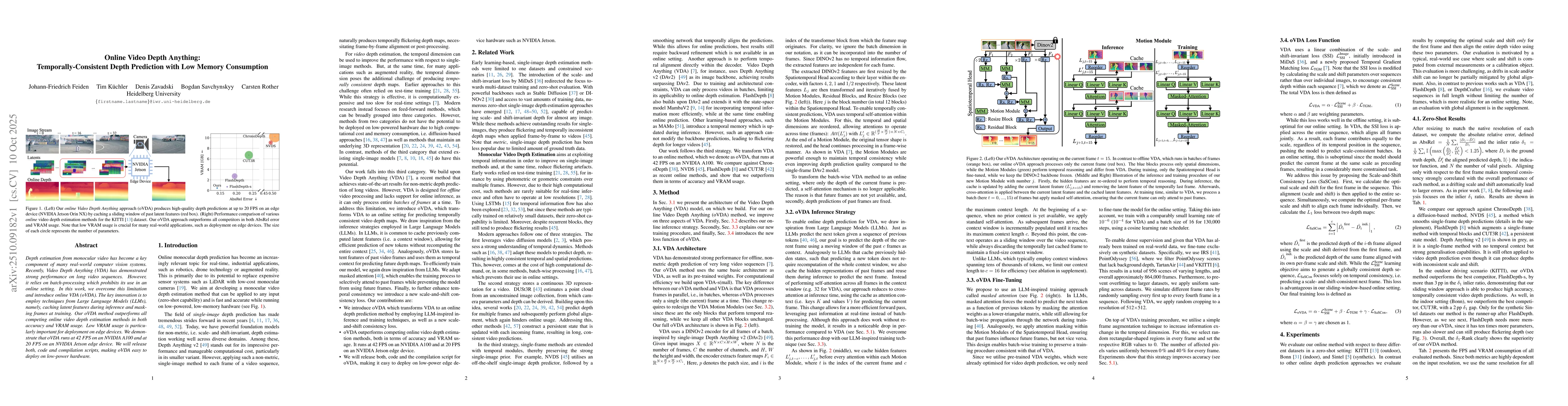 Thumbnail for Online Video Depth Anything: Temporally-Consistent Depth Prediction with
  Low Memory Consumption