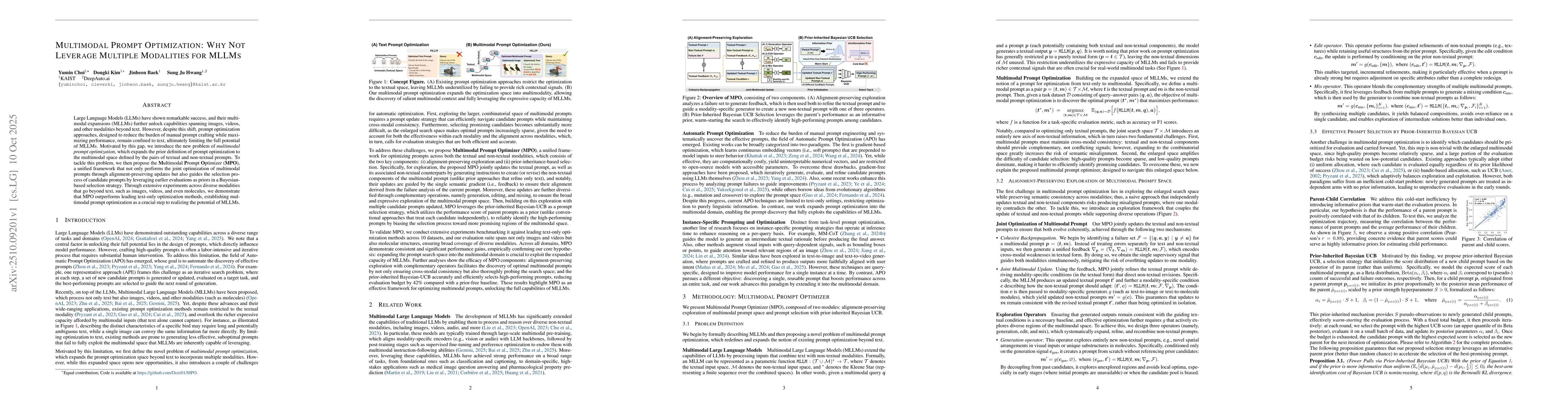 Thumbnail for Multimodal Prompt Optimization: Why Not Leverage Multiple Modalities for
  MLLMs